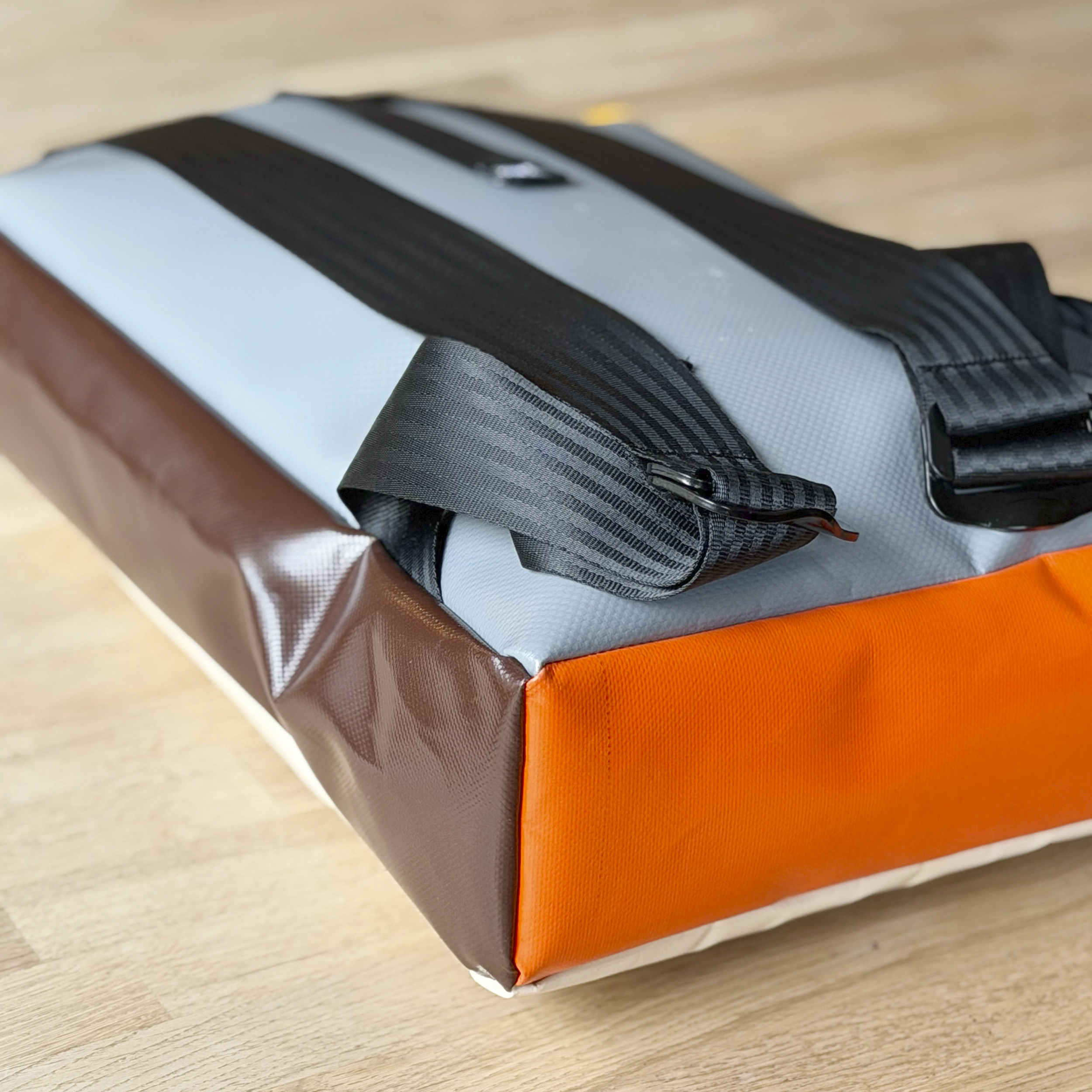 Rolltop rugzak beige - Afbeelding 2