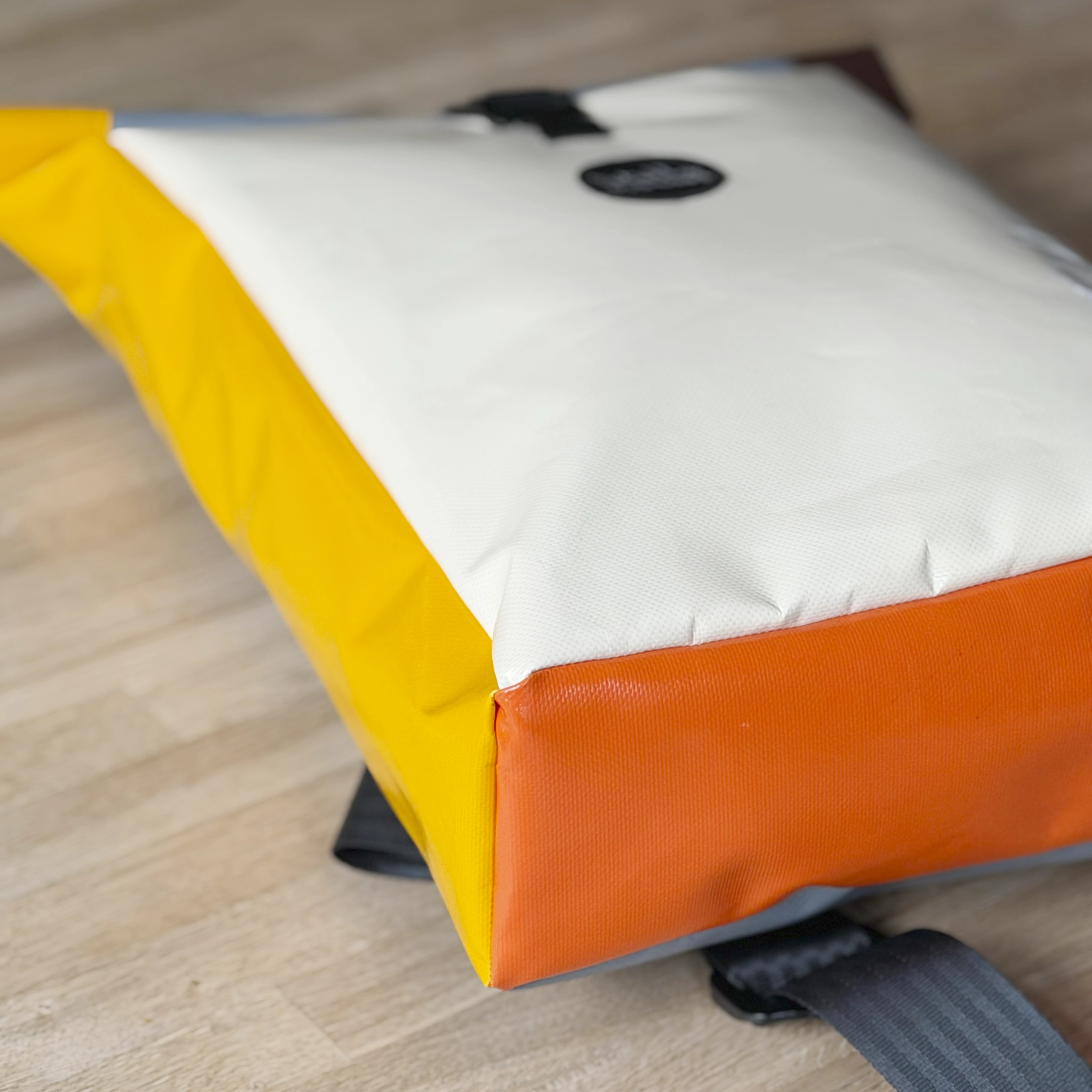 Rolltop rugzak beige - Afbeelding 3