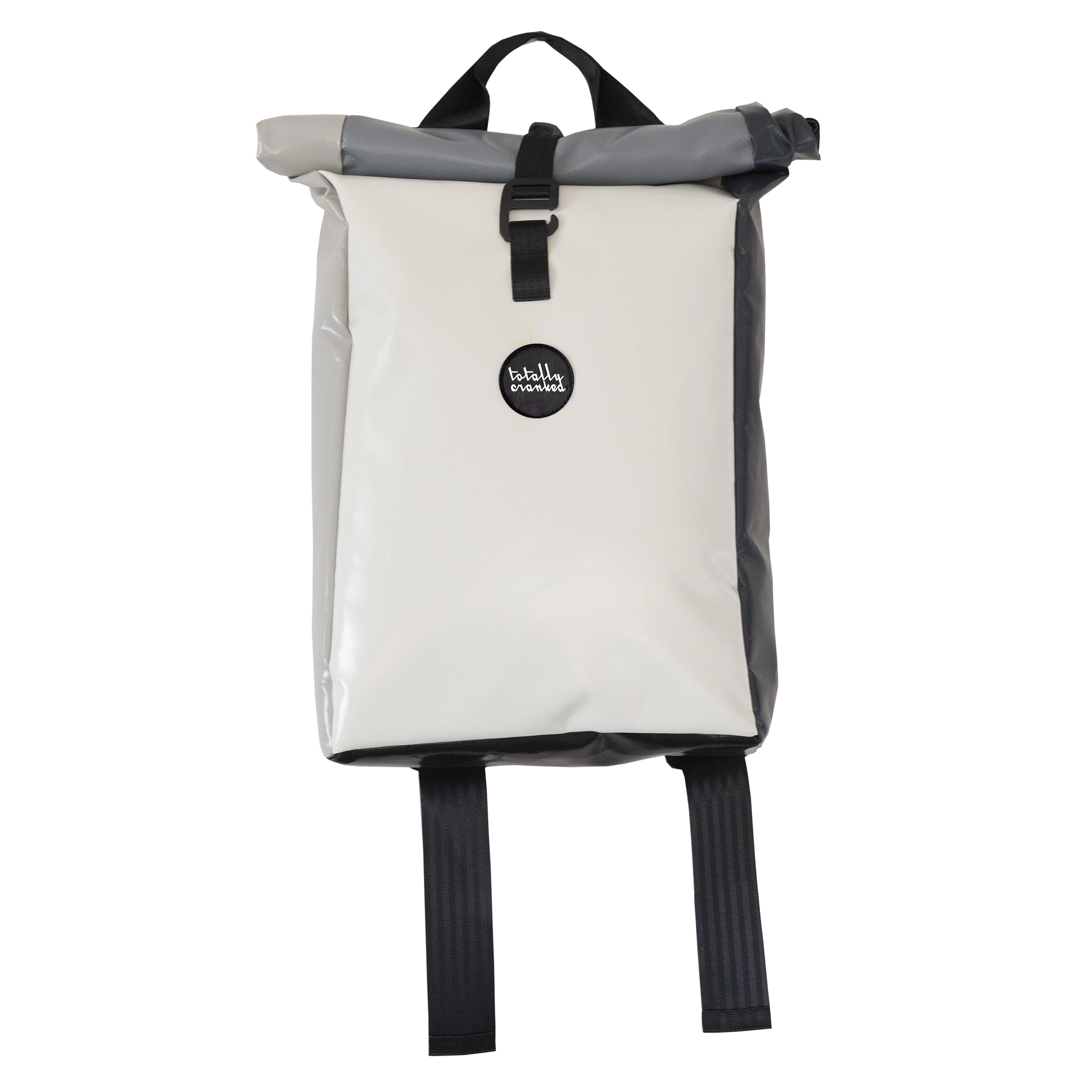 Rolltop rugzak wit